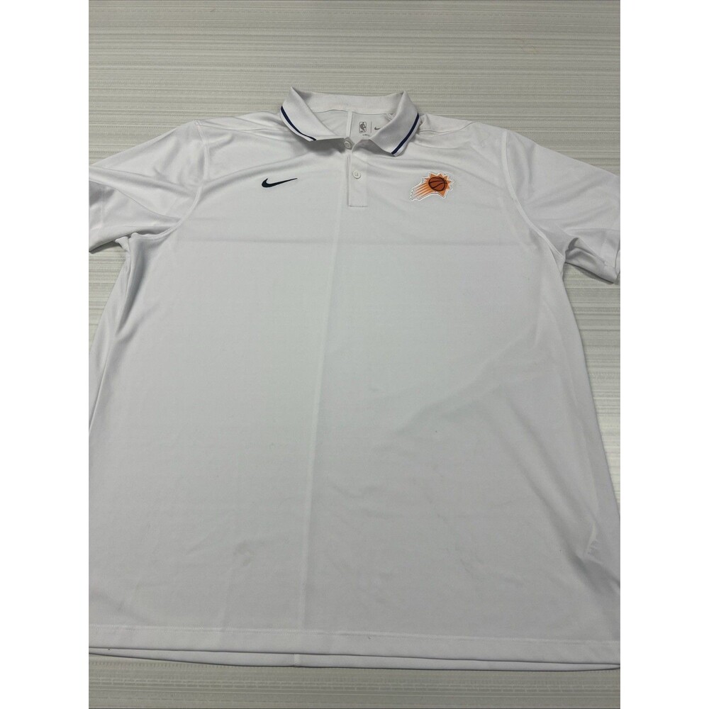 Phoenix Suns Nike NBA Authentics Dri-Fit Polo Men's White New with Tags XL